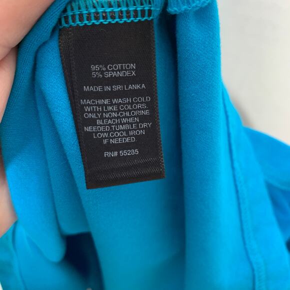 Express women's teal blue scoop neck mini length skater dress Small - Picture 10 of 10